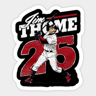 jim thome retro Sticker